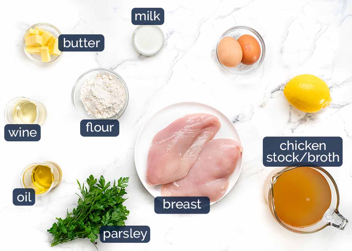 Chicken Francese ingredients