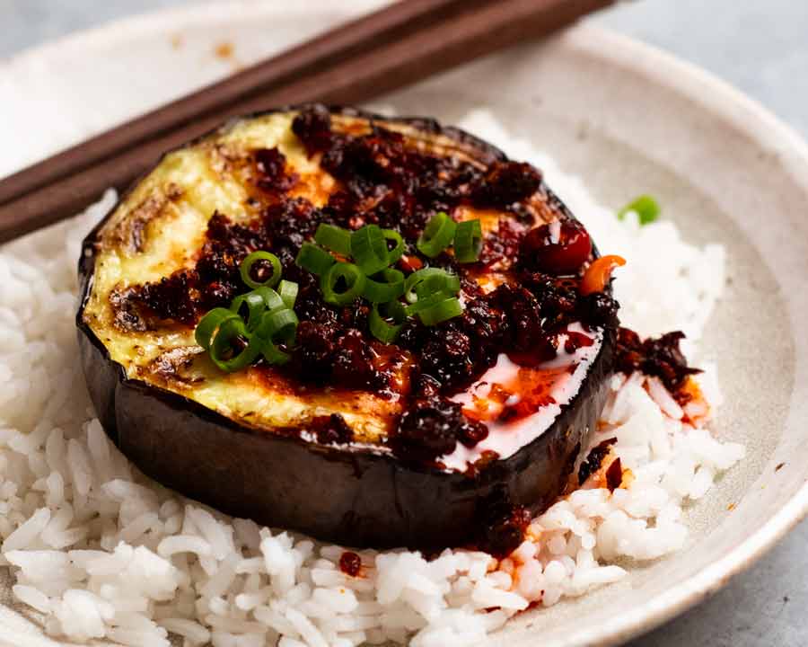 Chilli crisp eggplant