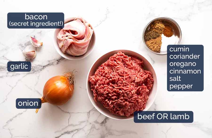 Doner Kebab Meat ingredients