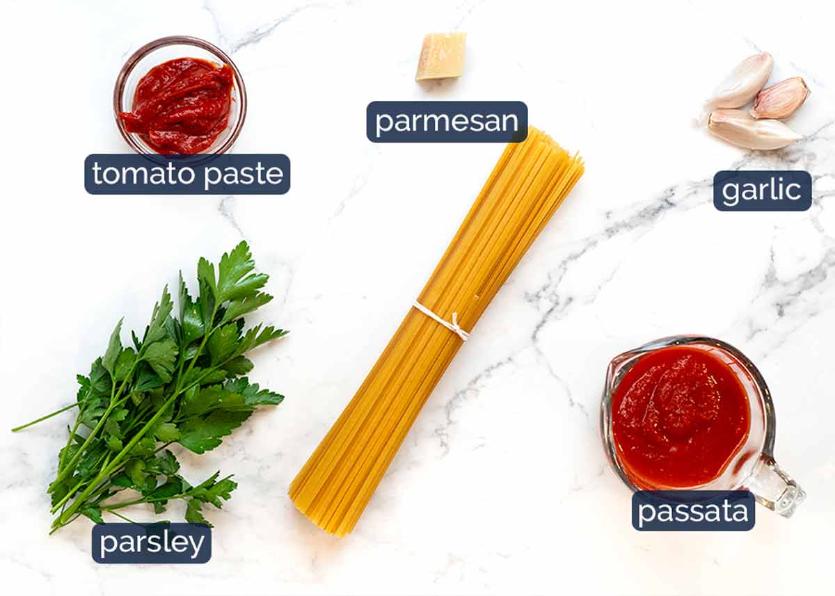 Fish Ragu ingredients