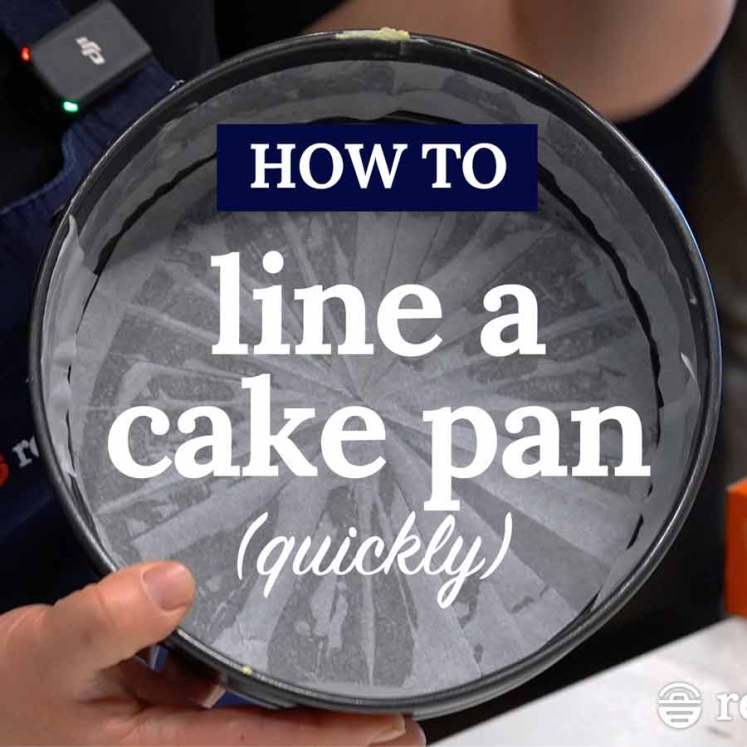 How to line a cake pan