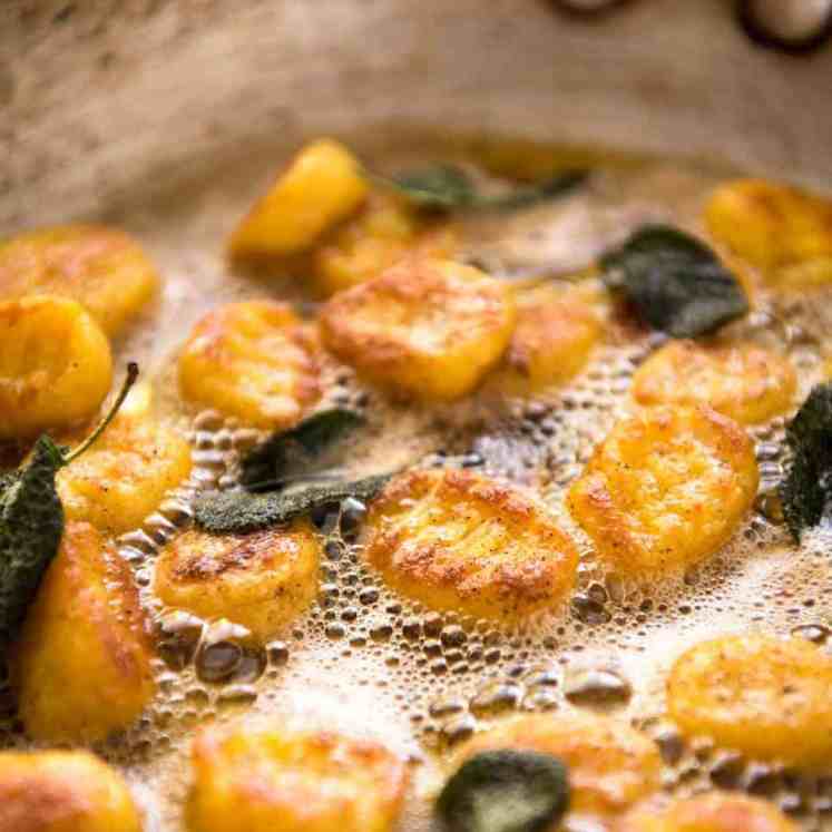This Easy Pumpkin Gnocchi is, true to its name, easy to make. Pillowy soft inside, golden brown on the outside, and bathed in a classic Sage Butter sauce. recipetineats.com